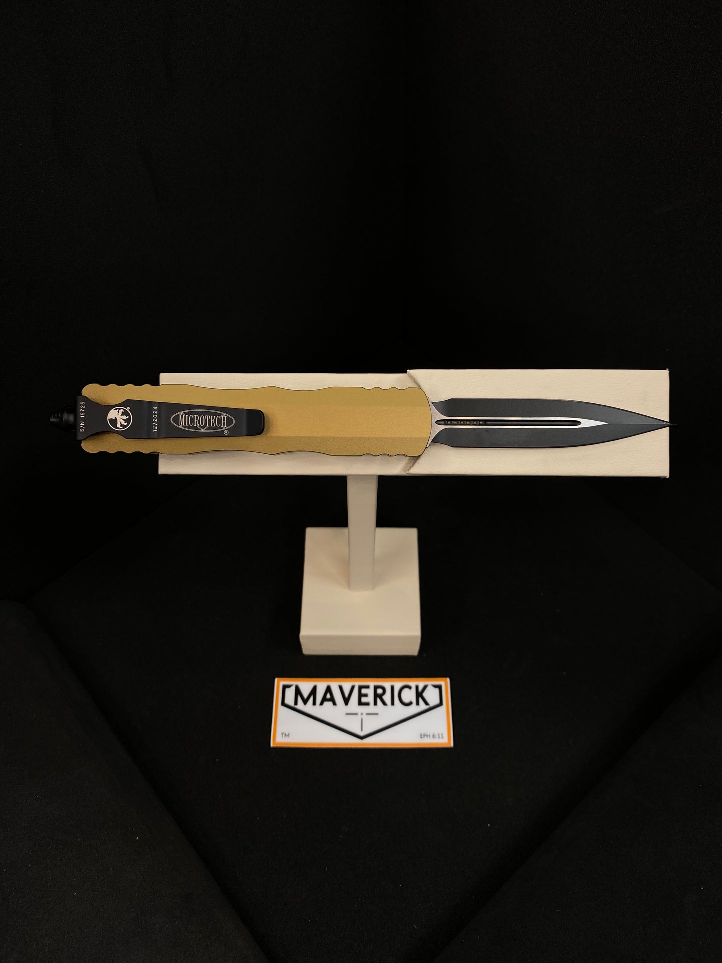 Microtech Dirac - D/E Tan Handle Standard Blade