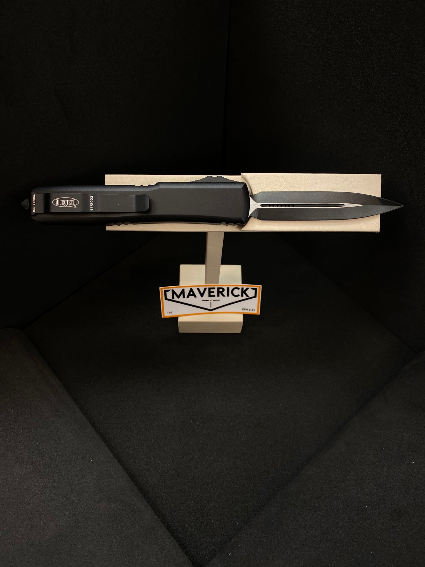 Microtech Ultratech - D/E Black Tactical Standard