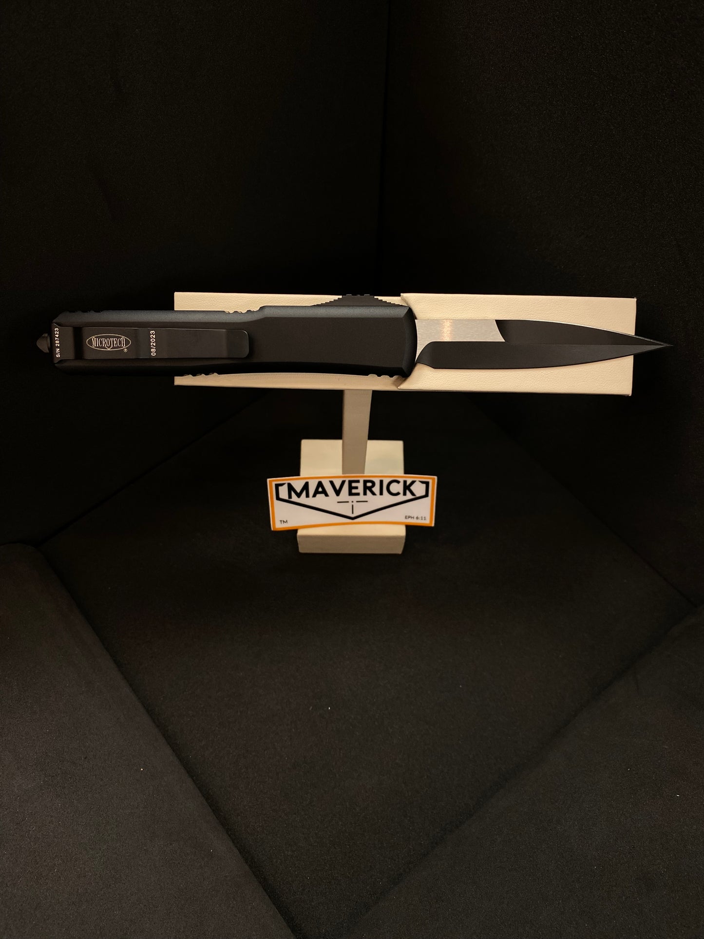 Microtech Ultratech - Bayonet Grind Black Tactical Standard