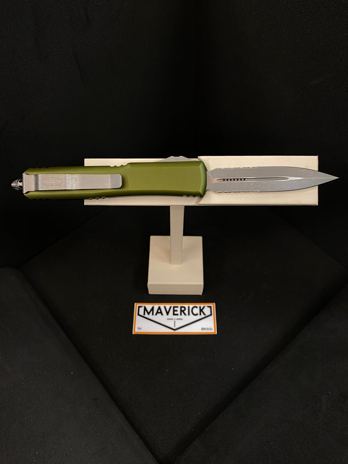 Microtech Ultratech - D/E Apocalyptic OD Green P/S