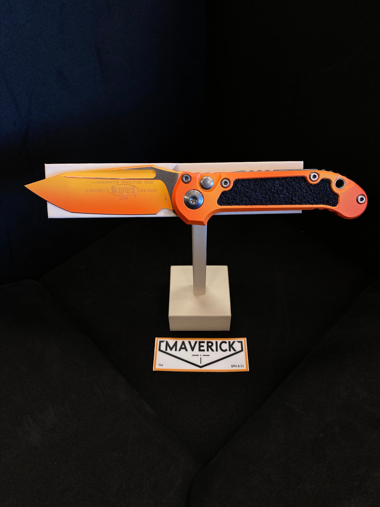 Microtech L.U.D.T - T/E Gen III Signature Series Sunrise Low Polish Hardware