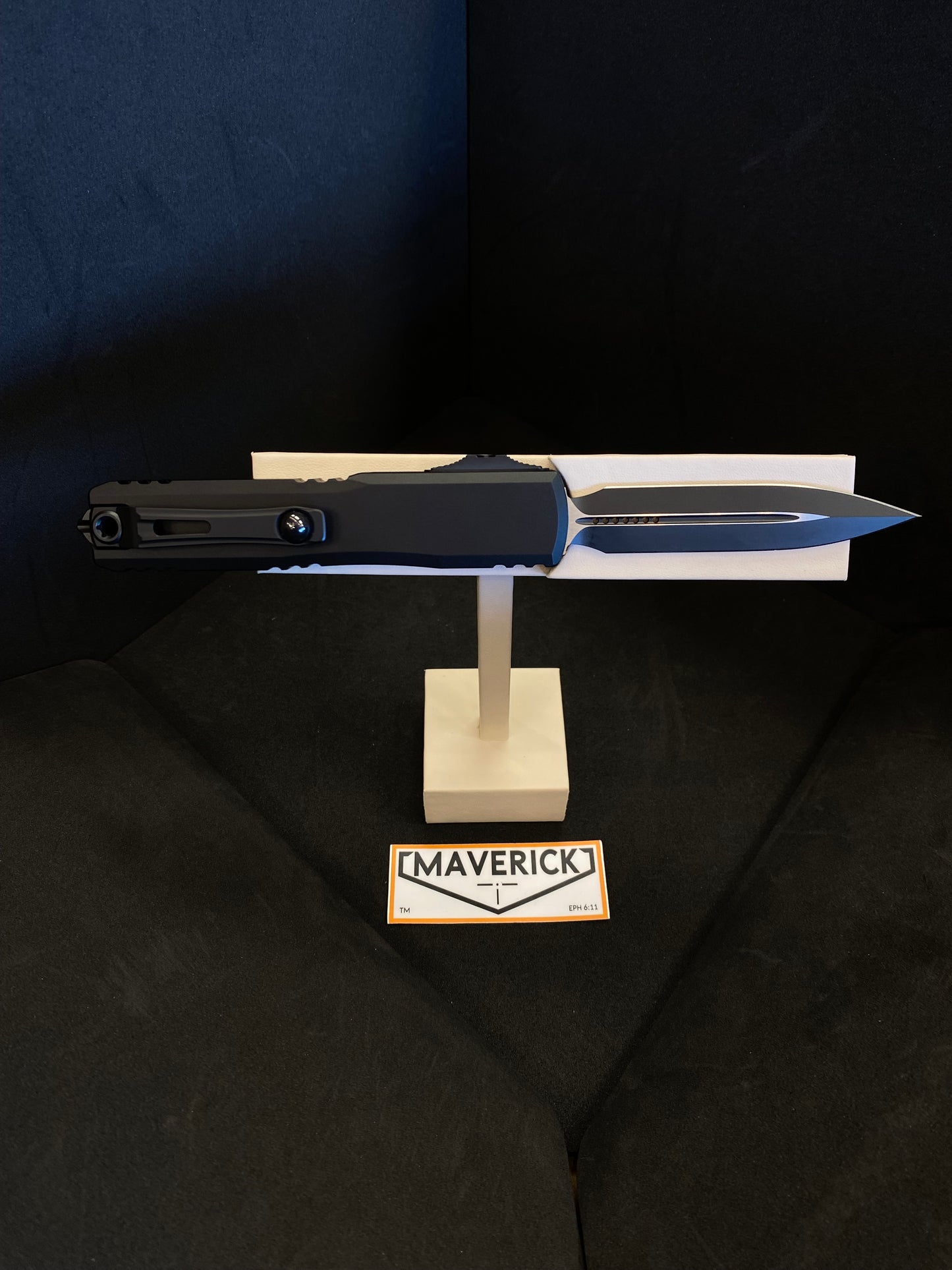 Microtech Ultratech ZBP - D/E Tactical Standard Zero Blade Play Black Blade Black Handle