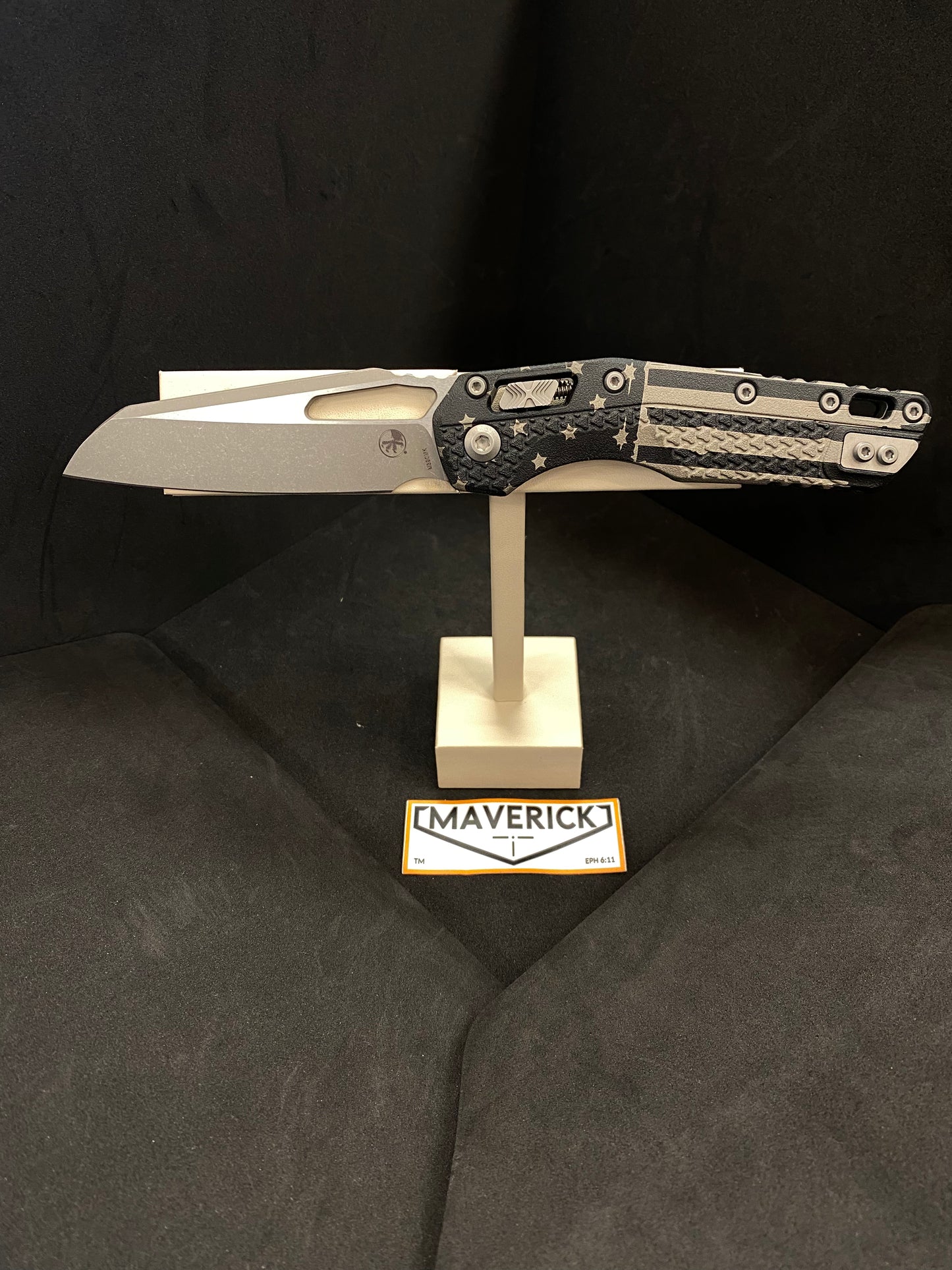 Microtech MSI - S/E Tri-Grip Apocalyptic Standard Flag Camo Polymer Handle