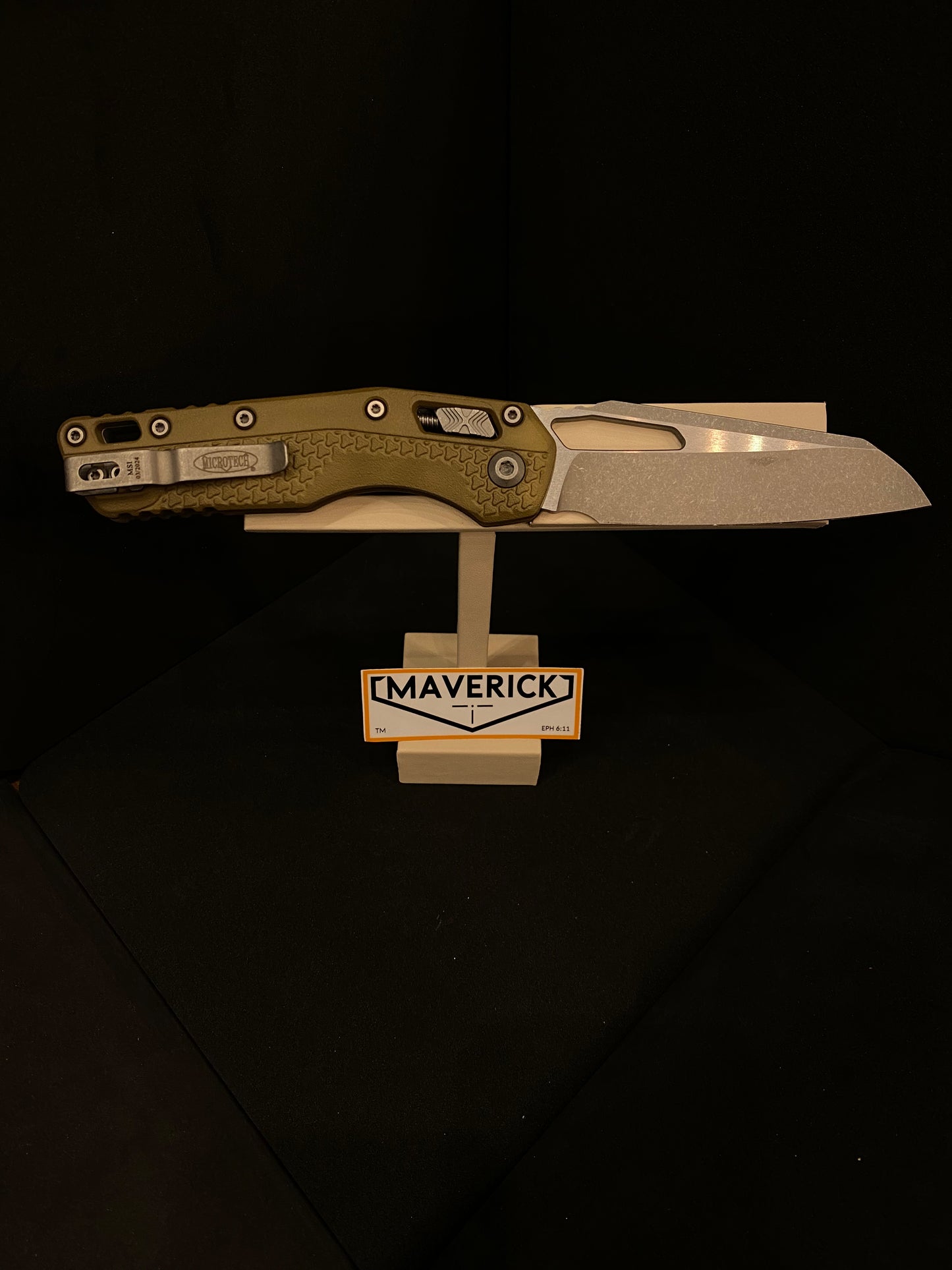 Microtech MSI - S/E Tri-Grip Apocalyptic Standard Blade Polymer Dark Earth Handle