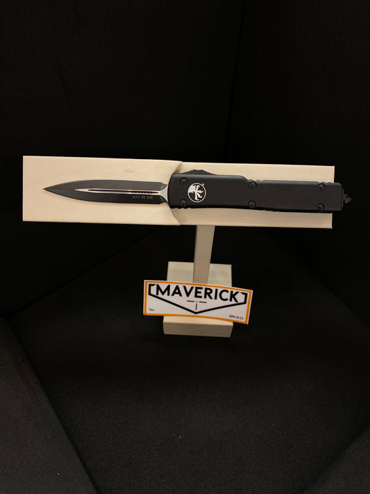 Microtech UTX-70 - D/E Tactical Standard Black Blade Black Handle