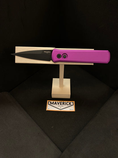 Pro-Tech Godson - Purple Handle, Black Blade