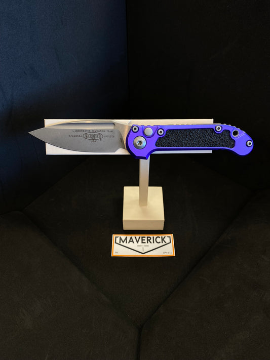 Microtech L.U.D.T - S/E Gen III Apocalyptic Standard Blade Purple Handle