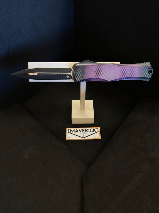 Microtech Hera II - D/E Signature Series Purple X-51