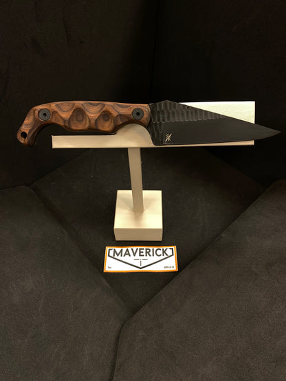 Stroup B5 - Wood Handle Black Cerakote Blade