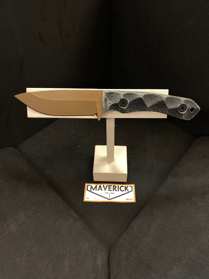 Stroup GP2 - FDE Cerakote Blade Black Micarta Handle
