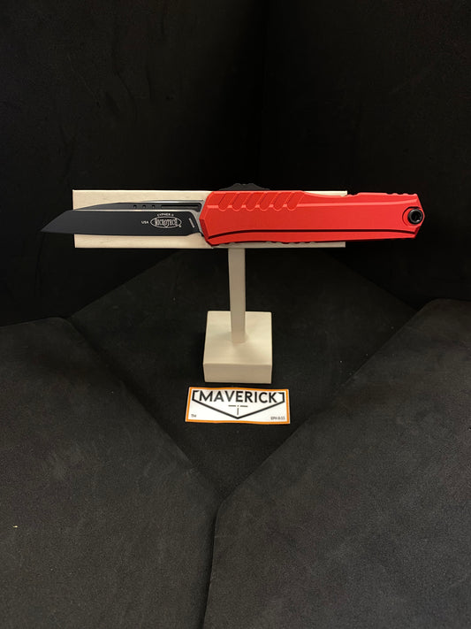 Microtech Cypher II - S/E Black Blade Red Handle