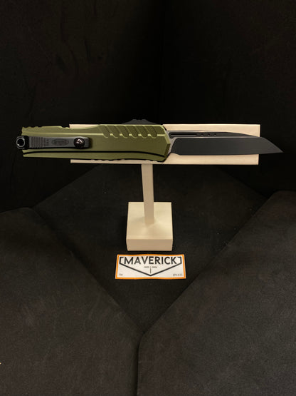 Microtech Cypher II - S/E Black Blade OD Green Handle