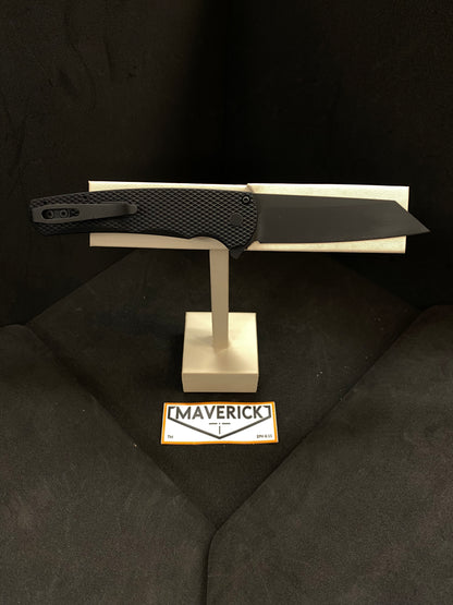 Pro-Tech Malibu - Black Textured Handle, DLC Black Magnacut Blade