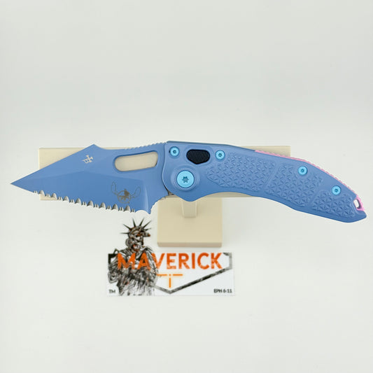 Microtech Stitch  - Signature Series Lilo & Stitch Automatic S/E Full Serrated