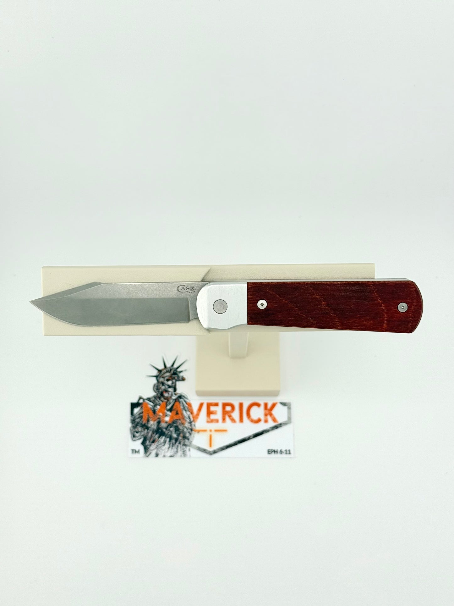 Case Longhouse - Revoindie Clear Anodized Aluminum Rosewood CPM20-CV Steel