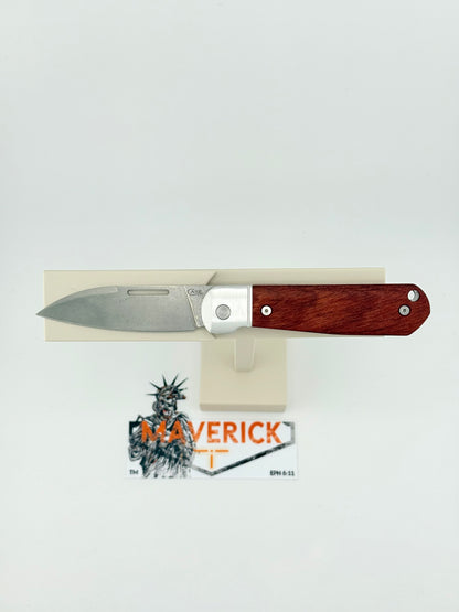 Case Highbanks - Revoindie Clear Anodized Aluminum Rosewood CPM20-CV Steel