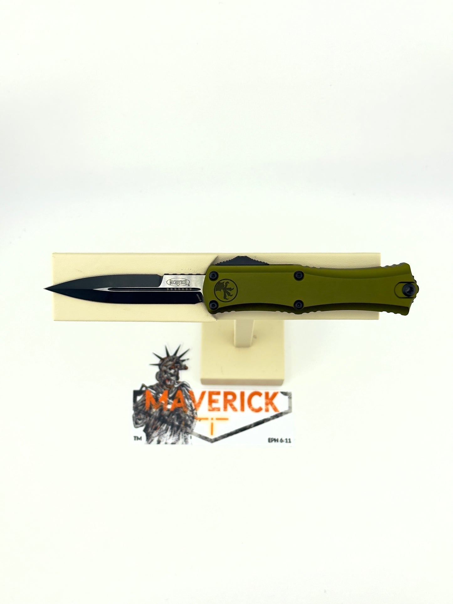 Microtech Hera II Mini - Bayonet Black Blade OD Green Handle