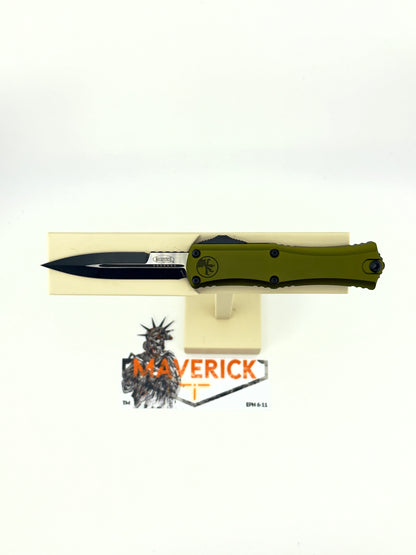 Microtech Hera II Mini - Bayonet Black Blade OD Green Handle