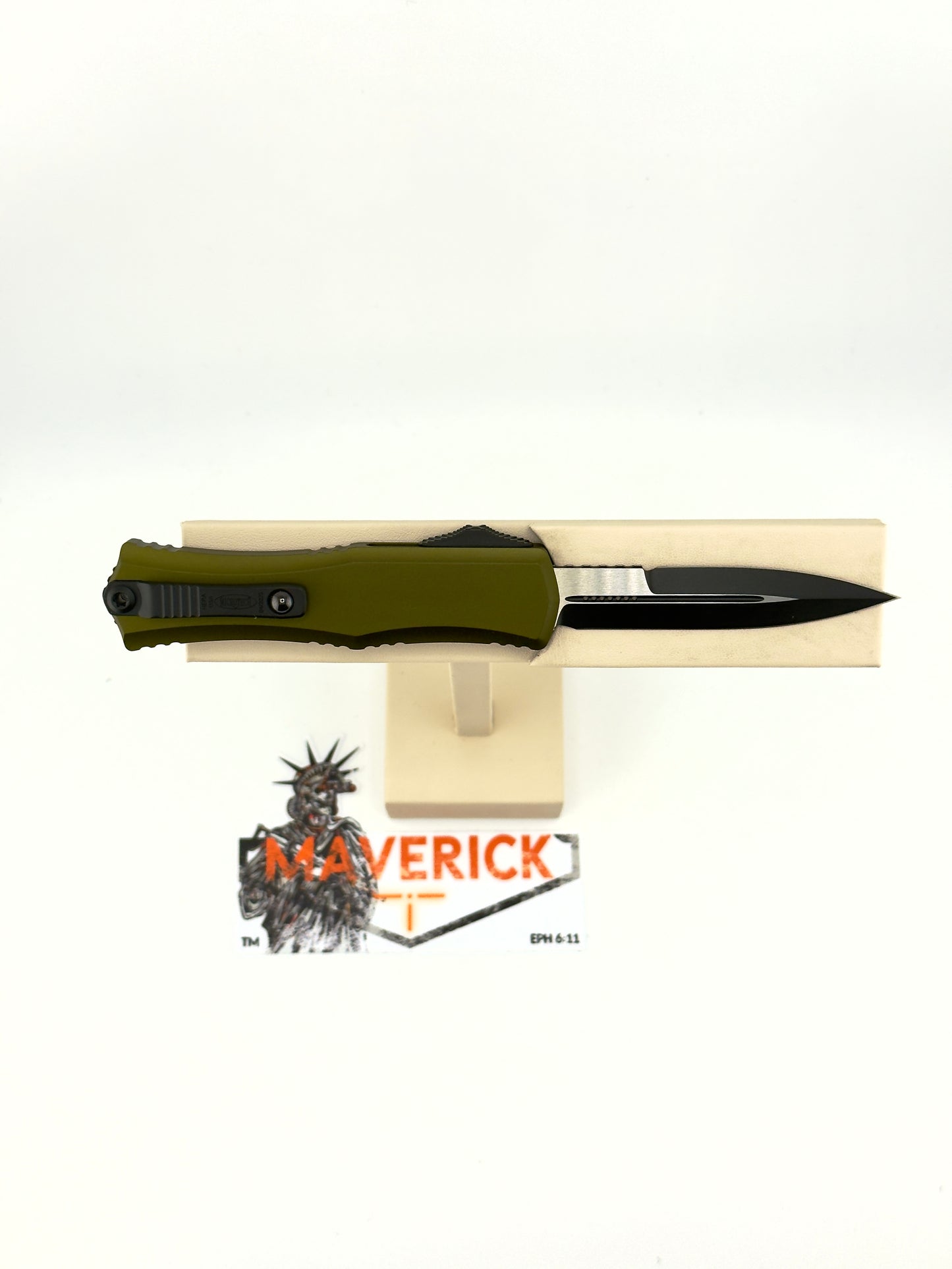 Microtech Hera II Mini - Bayonet Black Blade OD Green Handle
