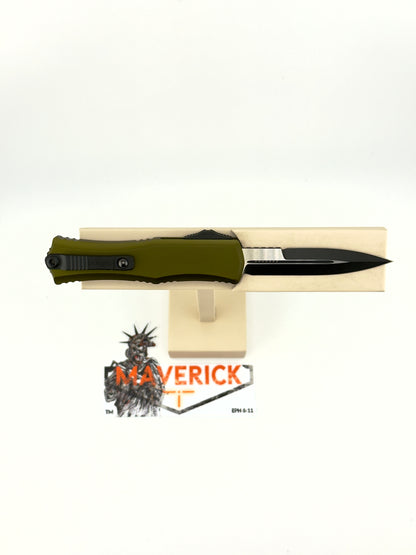Microtech Hera II Mini - Bayonet Black Blade OD Green Handle