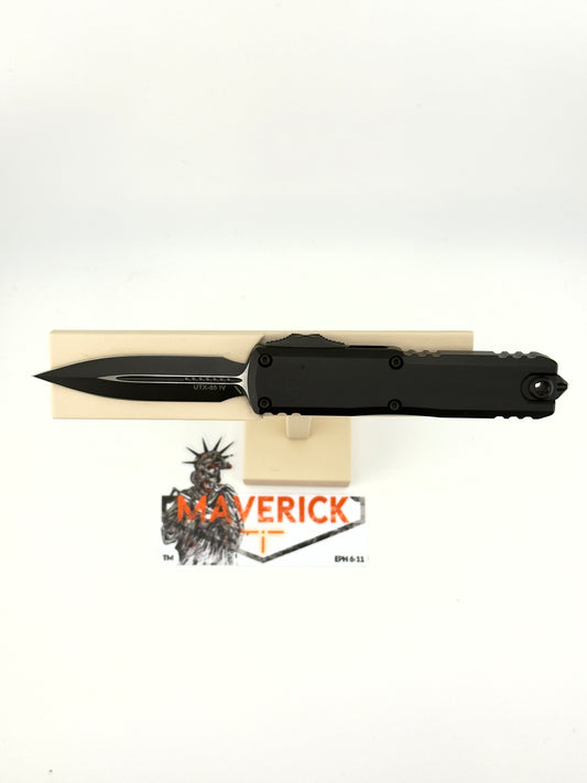 Microtech UTX-85 - D/E Gen IV Black Standard Blade Black Handle