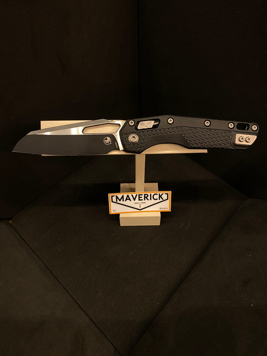Microtech MSI  - S/E Tri-Grip Standard Black Blade Polymer Black Handle