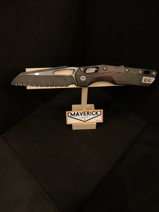 Microtech MSI  - S/E Tri-Grip Signature Series Outbreak Full Serrated Blade Polymer Handle