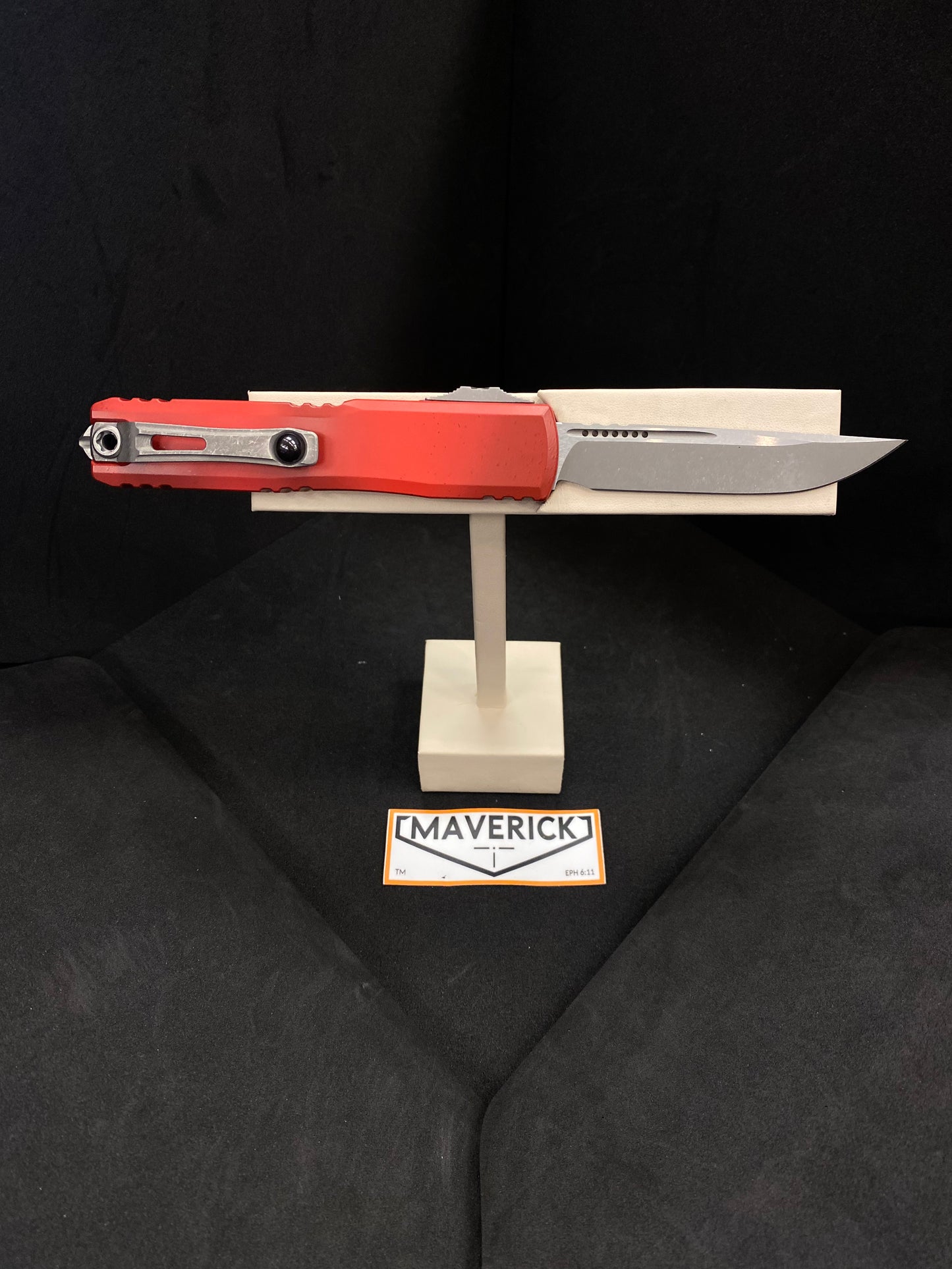 Microtech Ultratech ZBP - S/E 2025 G.O.A.L.S Zero Blade Play Blade Red Handle
